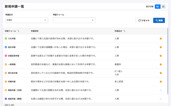 ジンジャーワークフロー操作画面キャプチャ