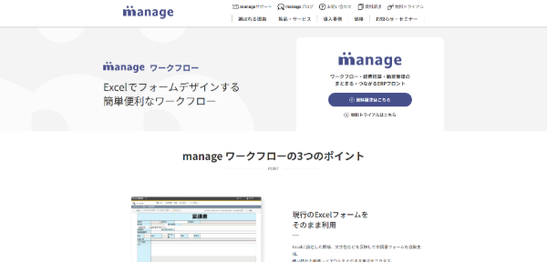 manage ワークフロー